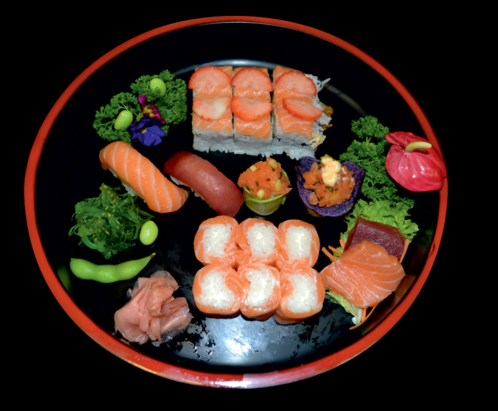 BENTO F Veggie - 20 Golden Chopsticks